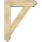 Ekena Millwork Traditional Arts and Crafts Rough Sawn Bracket w/ Offset Brace, Douglas Fir, 8"W x 32"D x 40"H BKT0806X32X40TRA03RDF - alternate 2